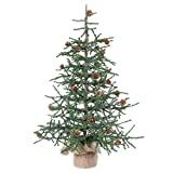 Vickerman 30" Caramel Pine Artificial Christmas Tree Unlit, Seasonal Indoor Home Decor with Decor... | Amazon (US)