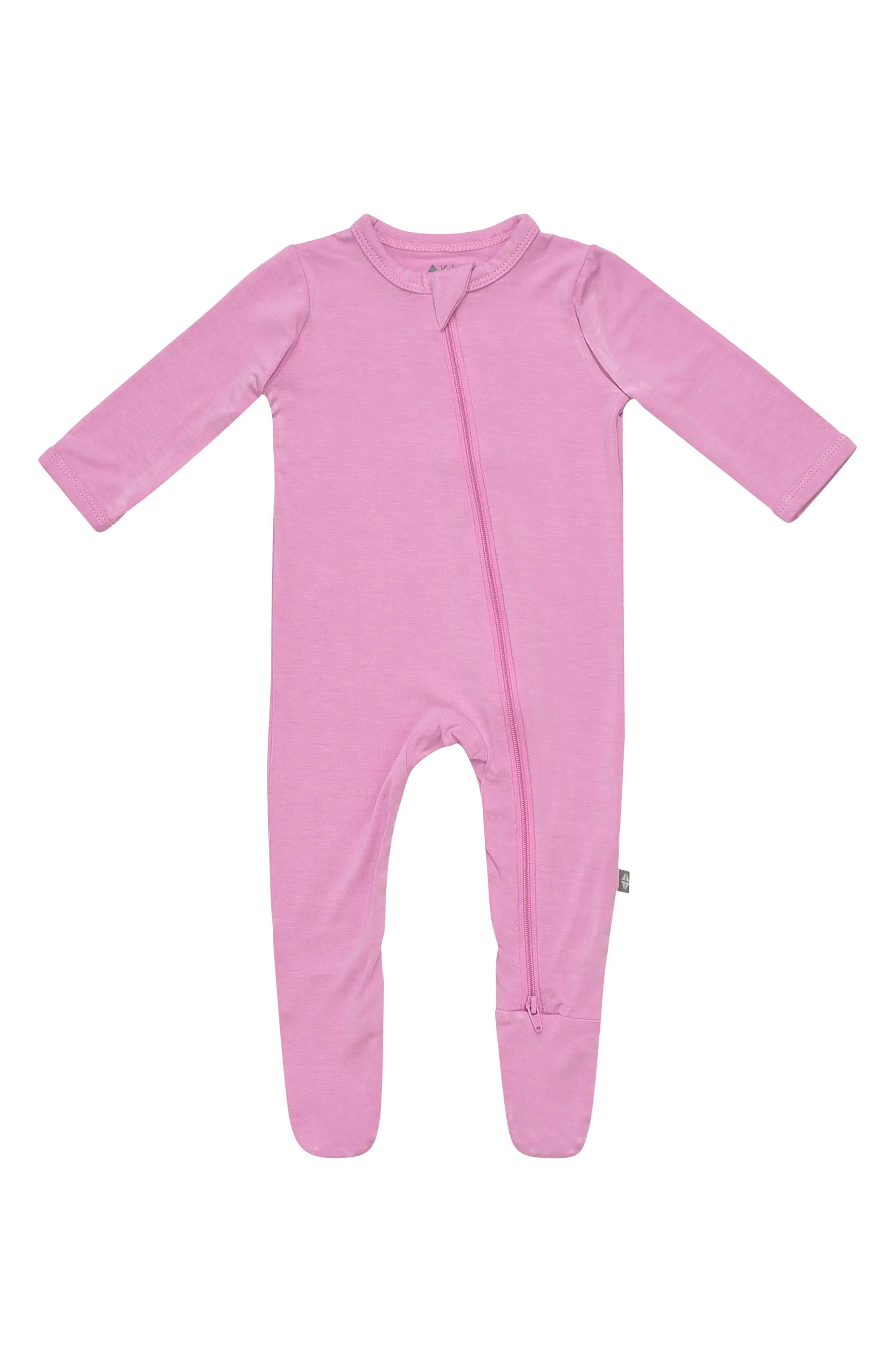 Kyte BABY Zip-Up Footie, Size Newborn in Bubblegum at Nordstrom | Nordstrom