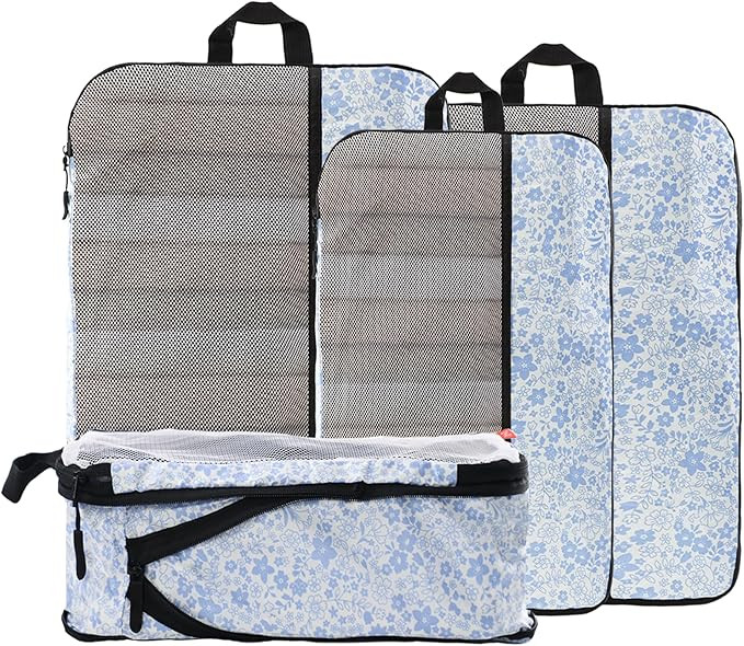 U+U 4 Set Compression Packing Cubes - Ultralight Travel Organizers, Space-Saving Suitcase Organiz... | Amazon (US)