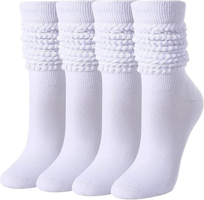 Zmart Novelty Slouch Socks Slouchy Socks Women, Scrunch Socks Girls Stacked Socks Boot Socks 4-5 ... | Amazon (US)