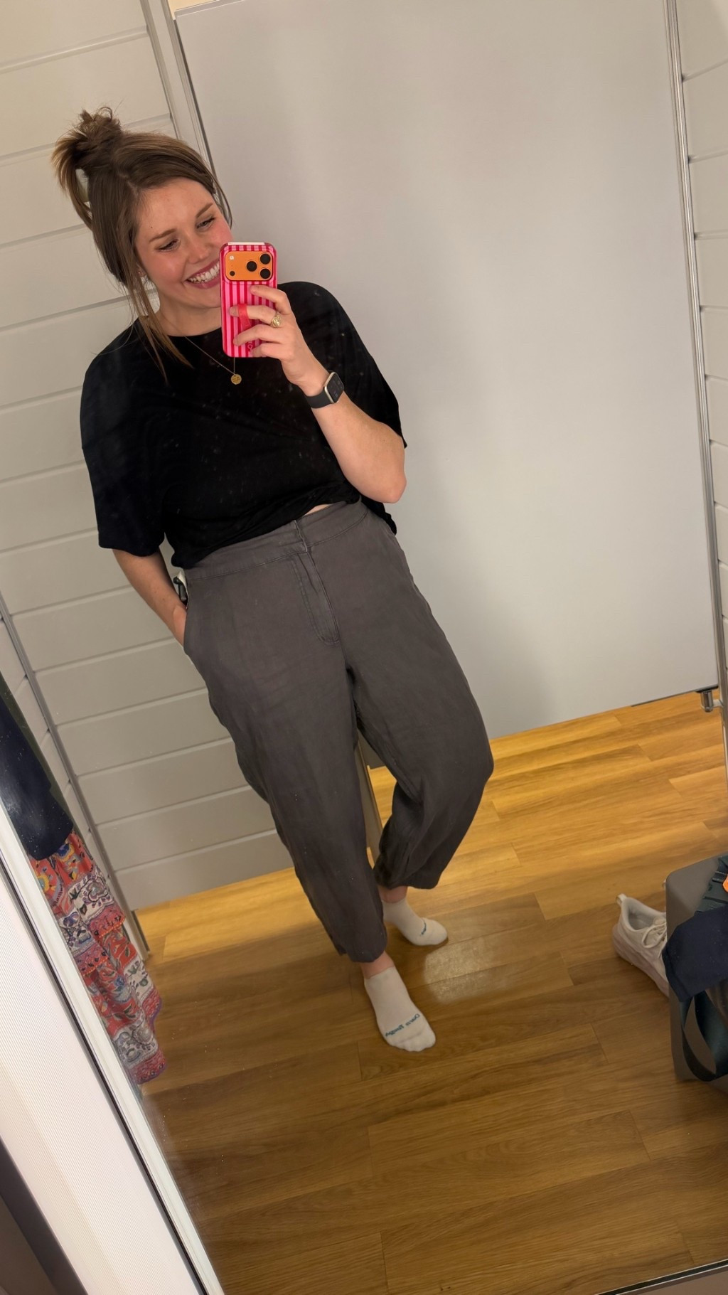 These linen pants were a TJ MAXX find, but I'm linking some similar options for you! Nothing is cooler in summer than linen, and I love the shape of these.
..........
Size 14 pants size 14 outfit ideas midsize fashion gray pants linen outfit summer outfit summer looks summer trends outfit ideas workwear work look work pants business casual

#LTKootd #LTKWorkwear #LTKMidsize
