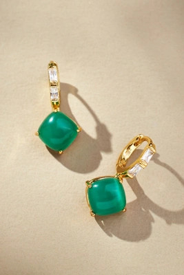 Crystal Hoop Stone Pendant Earrings | Anthropologie (US)
