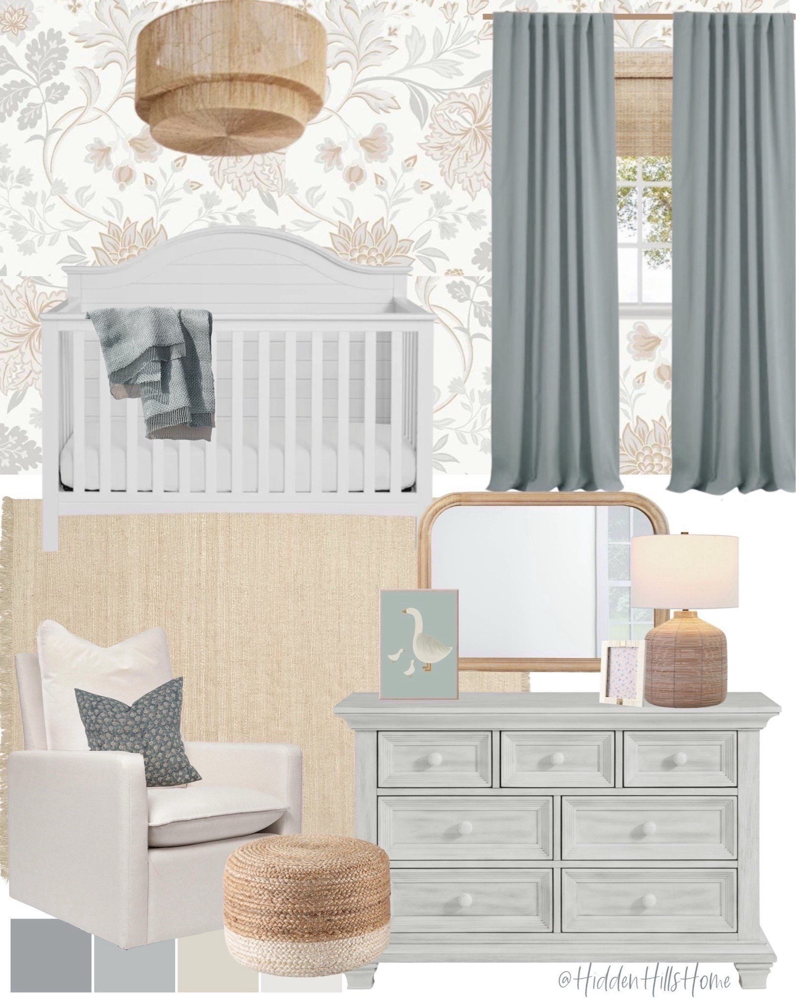 Neutral nursery mood board, baby nursery design, wallpaper for nursery #nursery 


#LTKHome #LTKSaleAlert #LTKBaby