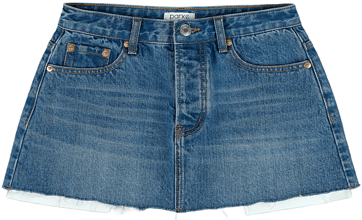 Denim Mini Skirt | Parke