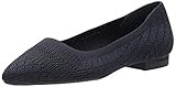 Bella Vita Women's Mireya Pointed Toe Flat Ballet, Navy Knit, 8 X-Wide | Amazon (US)