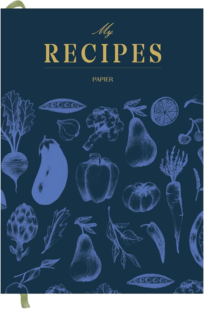 Recipe Journal - Harvest, Navy, 153mm x 215mm, Hardback | Preserve Family Traditions | Silk Finis... | Amazon (US)