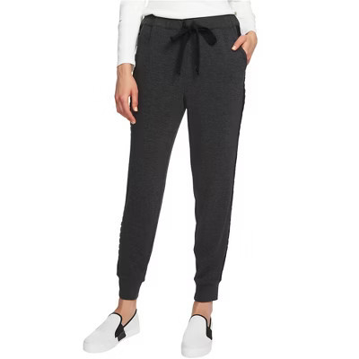1.STATE Womens Lace Trim Casual Jogger Pants, gray, Large | Target