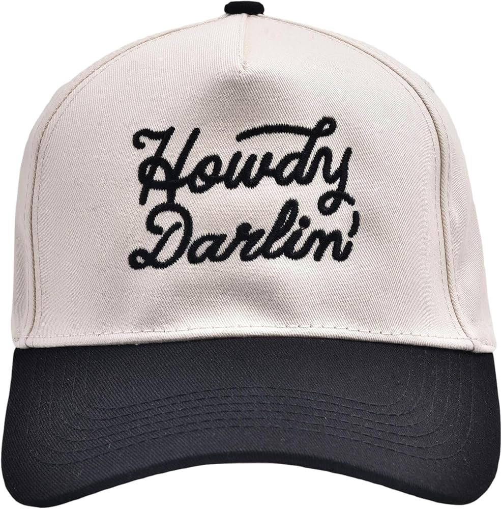 Howdy Darlin' Vintage Hat Two-Tone Funny Trucker Hat Trendy Embroidered Baseball Cap for Women Me... | Amazon (US)