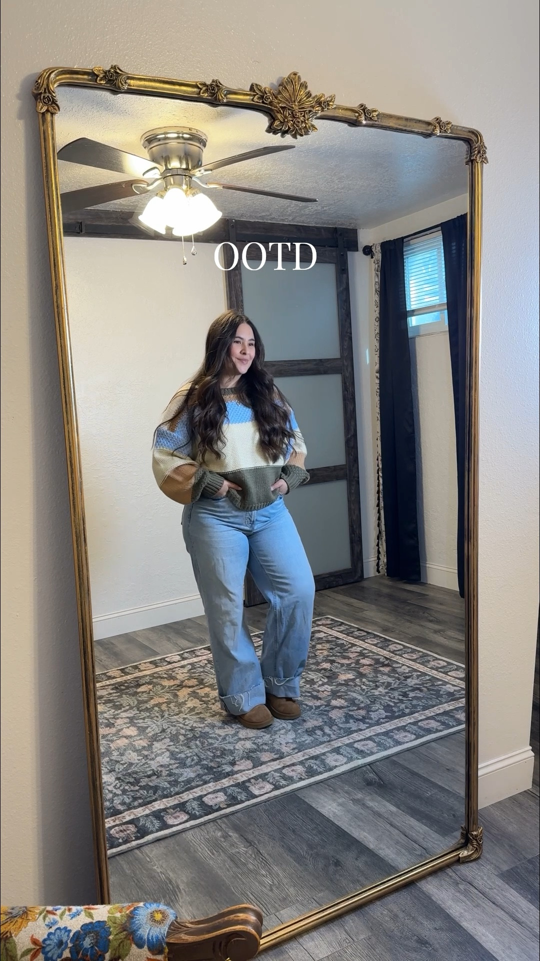 Wearing a large in the sweater and a 10 in the jeans :) 

#LTKootd #LTKSaleAlert #LTKMidsize