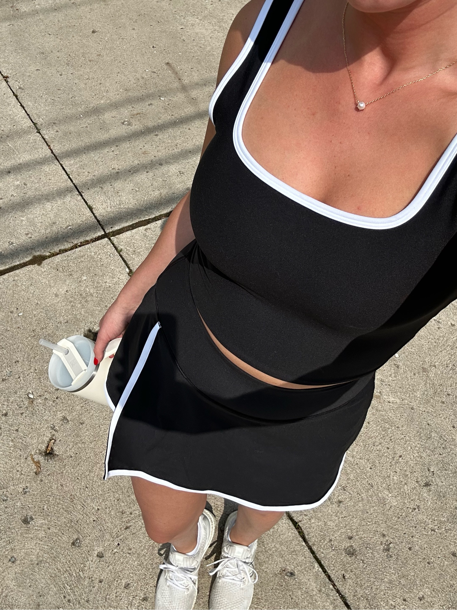 Pickleball outfit🏓
Size M in both top and bottom 

#LTKFindsUnder100 #LTKFitness #LTKStyleTip