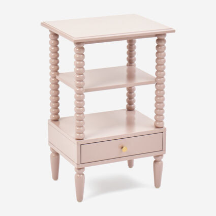 Pink Wooden Side Table 71x46cm | TK Maxx