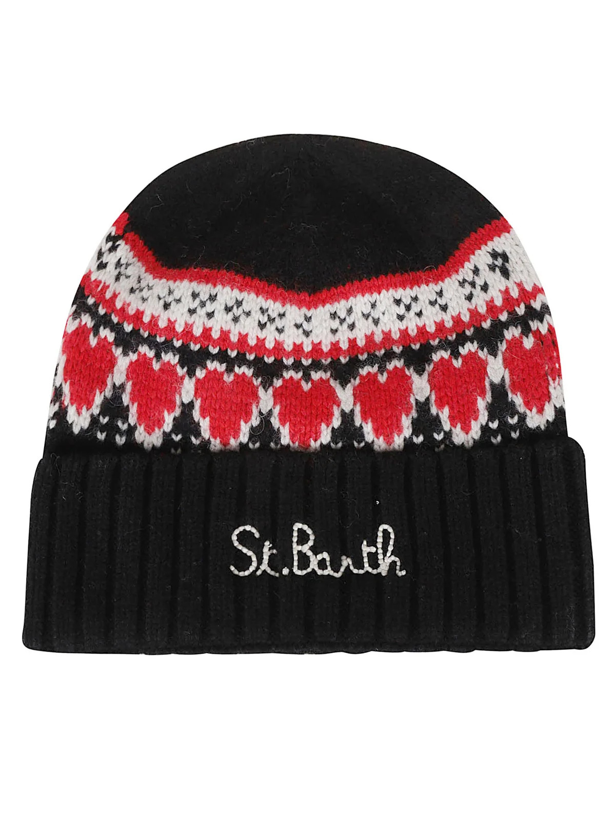 Mc2 Saint Barth Logo Embroidered Intarsia-Knit Beanie | Cettire Global