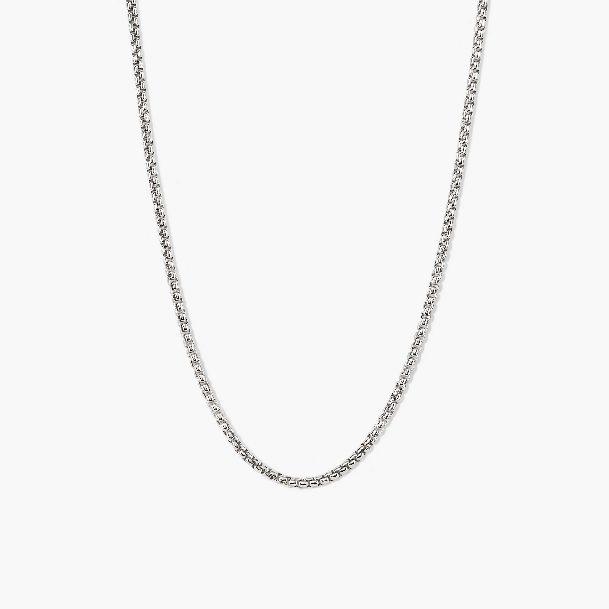 Round Box Chain Necklace | Mejuri Fine Crew