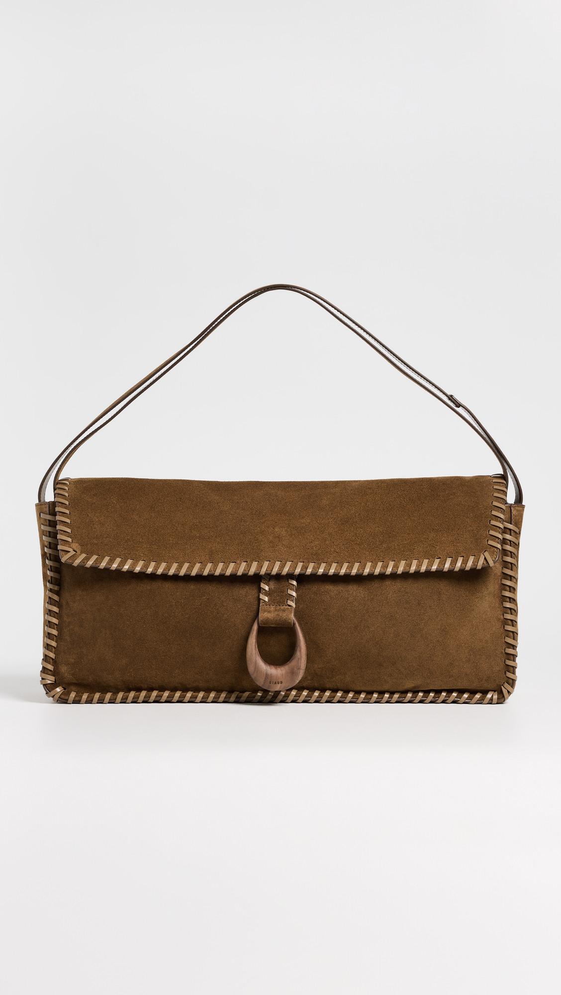 STAUD Harlow Messenger Bag Cigar One Size | Shopbop