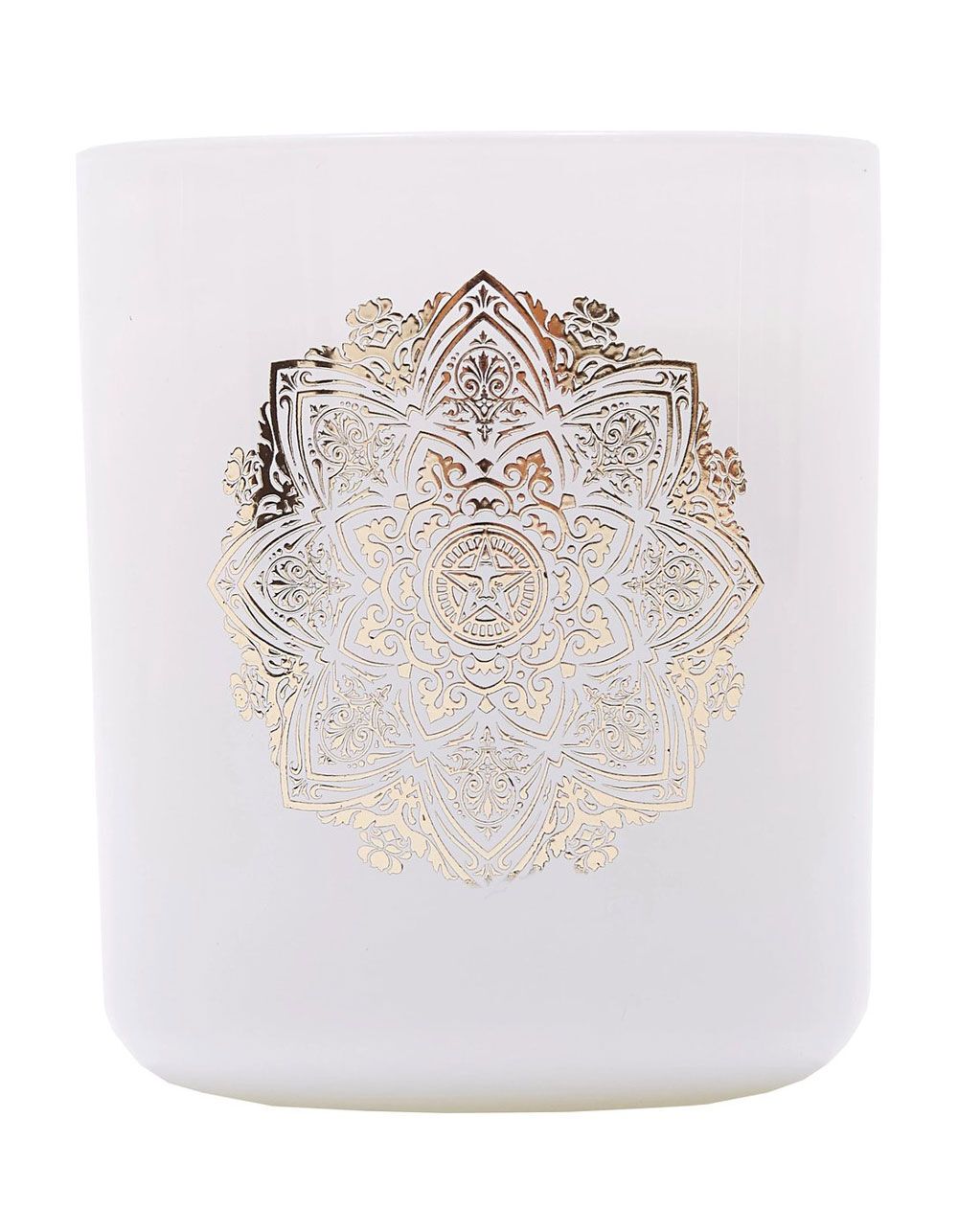 OBEY Mandala White Candle | Tillys