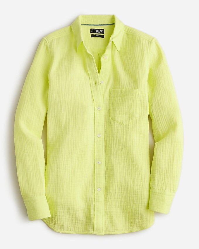 Classic-fit soft gauze shirt | J. Crew US