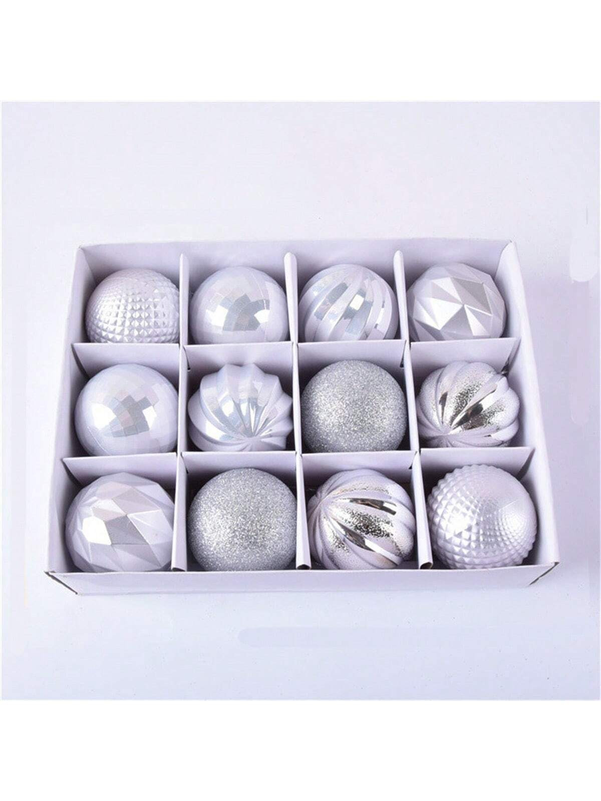 12pcs Christmas Decorative Ball, 6cm Holiday Wedding Party Hanging Ornament Christmas Ball | SHEIN
