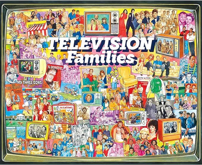 White Mountain Puzzles TV Families - 1000 Piece Jigsaw Puzzle | Amazon (US)