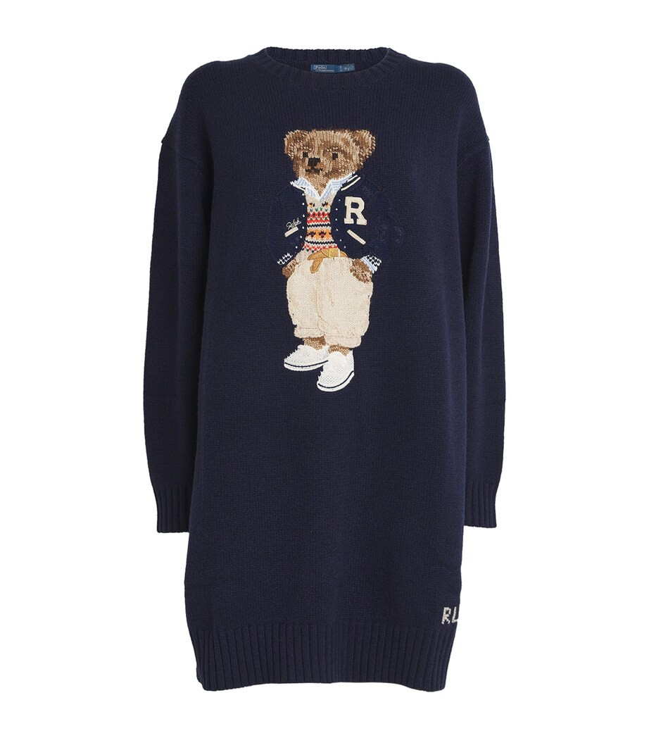 Wool-Cashmere Polo Bear Mini Dress | Harrods
