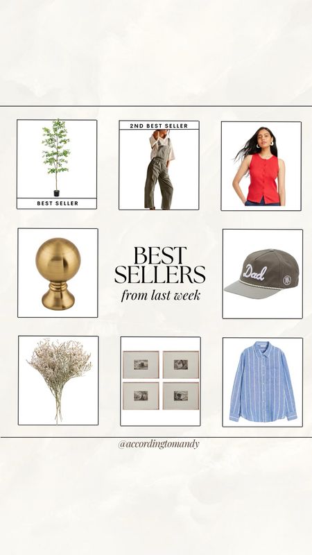 Best sellers from last week!

best sellers, home decor finds, affordable home decor, fashion finds, fashion favorites, h&m fashion, stems, summer stems, hardware, faux tree, hat, dad hat, gifts for dad, etsy finds, etsy art, amazon finds, amazon faux tree, target, target fashion, target finds

#LTKHome #LTKFindsUnder100 #LTKStyleTip