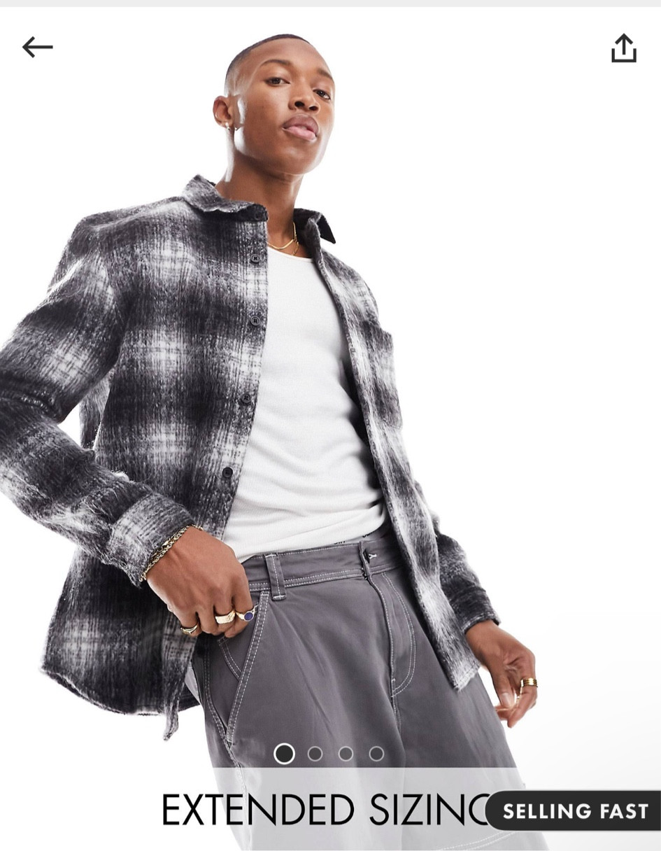 ASOS DESIGN overshirt in textured wool mix grey check


#LTKsale #LTKsummer #LTKmens