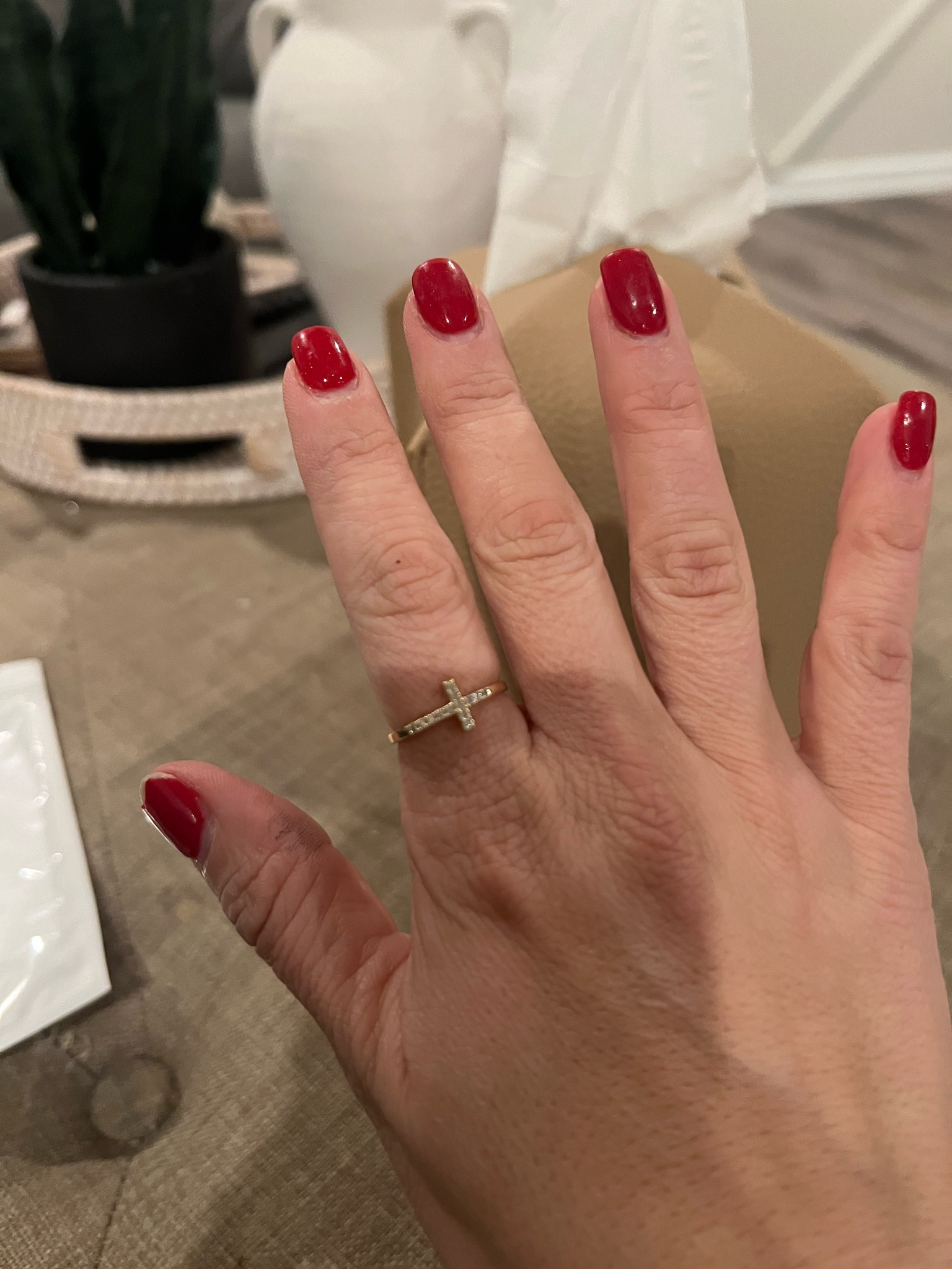 Under $15 Amazon cross ring 

#LTKGiftGuide #LTKsalealert #LTKstyletip