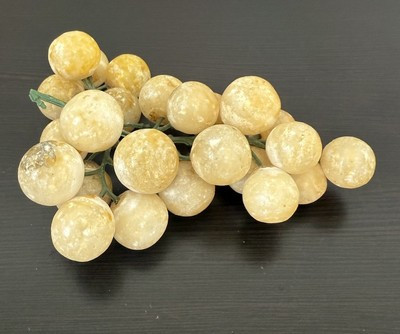 Vintage White Alabaster Grape Cluster Polished - 7 Inches | eBay US