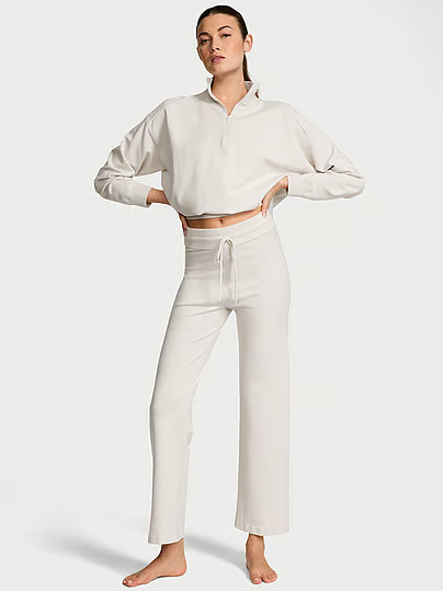 VSX Knit Wide-Leg Pant, Beige, L - Women's Bottoms - Victoria's Secret | Victoria's Secret (US / CA )