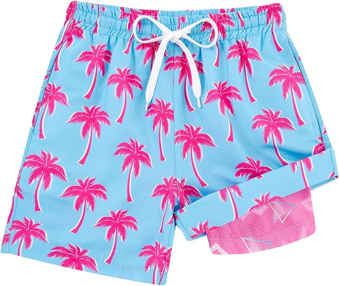 Cozople 7-20T Boys Swim Trunks with Compression Liner Big Boys Quick Dry Bathing Suit Stretch 2 i... | Amazon (US)