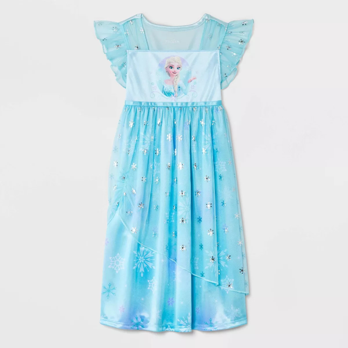 Toddler Girls' Frozen Elsa Fantasy NightGown - Blue 4T | Target