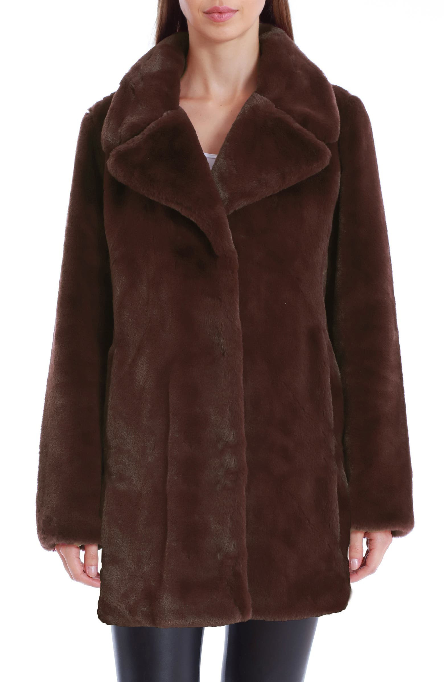 Avec Les Filles Faux Fur Notched Collar Coat | Nordstrom | Nordstrom
