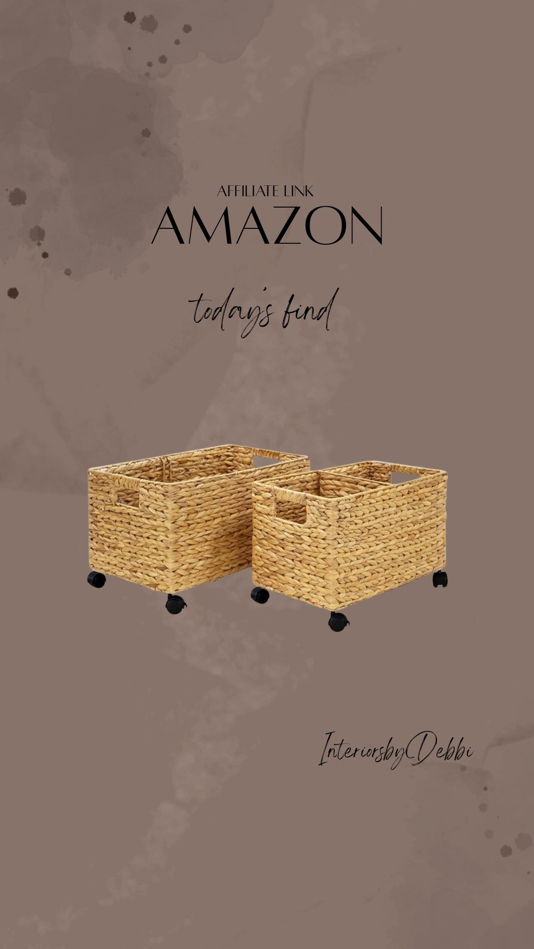 Amazing Find
Baskets on wheels, transitional home, modern decor, amazon find, amazon home, target home decor, mcgee and co, studio mcgee, amazon must have, pottery. barn, Walmart finds, affordable decor, home styling, budget friendly, accessories, neutral decor, home finds, buy new arrival, coming soon, sale alert, high end look for less, Amazon favorites, Target finds, cozy, modern, earthy, transitional, luxe, romantic, home decor, budget friendly decor #amazonhome


#LTKHome #LTKSeasonal