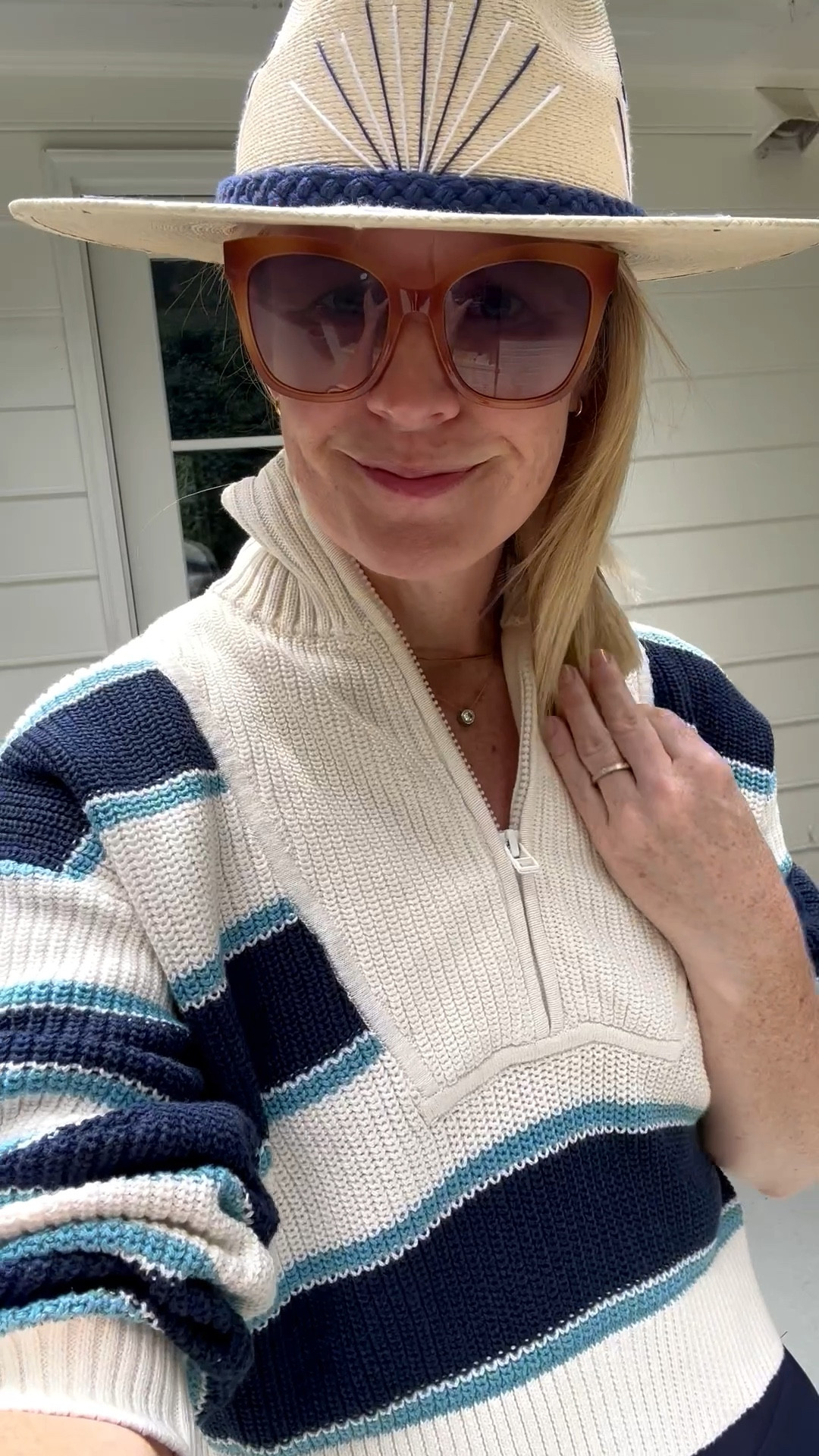 Casual beach look or early fall. Headed this weekend to girls beach trip and trying to put some looks together 
Obviously trade out for sneakers and ball cap 

#LTKOver40 #LTKTravel #LTKFindsUnder50