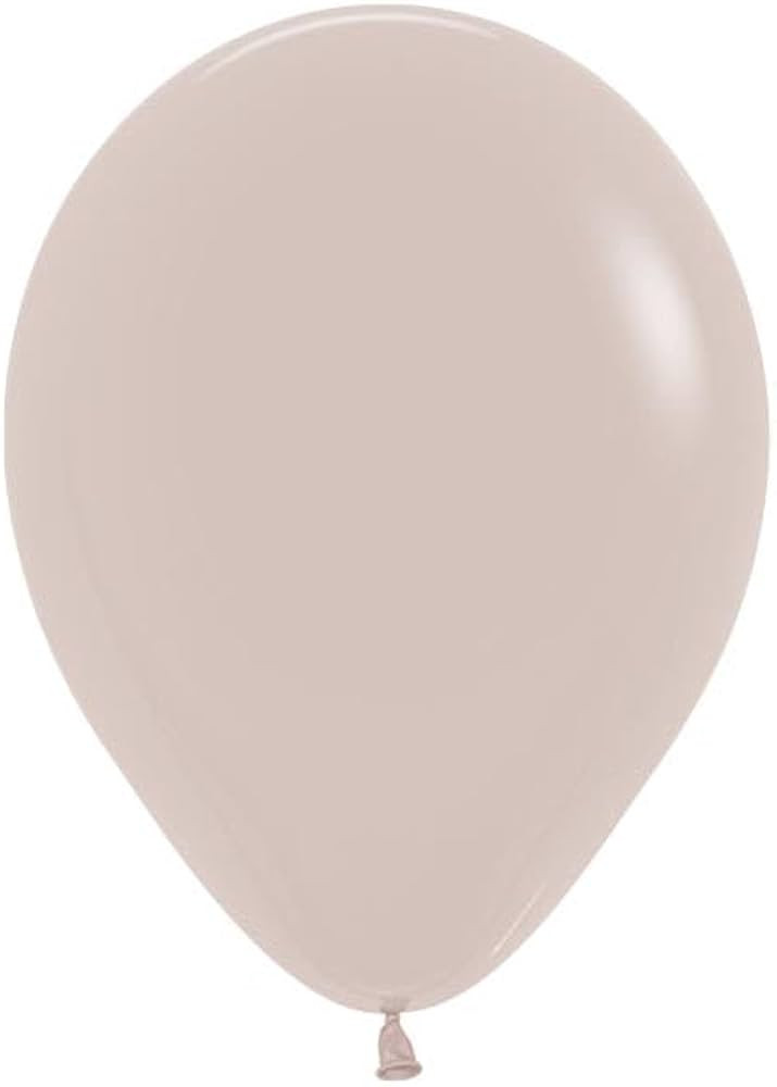 05" Fashion White Sand Sempertex Balloons (50 Count) (White Sand) | Amazon (US)