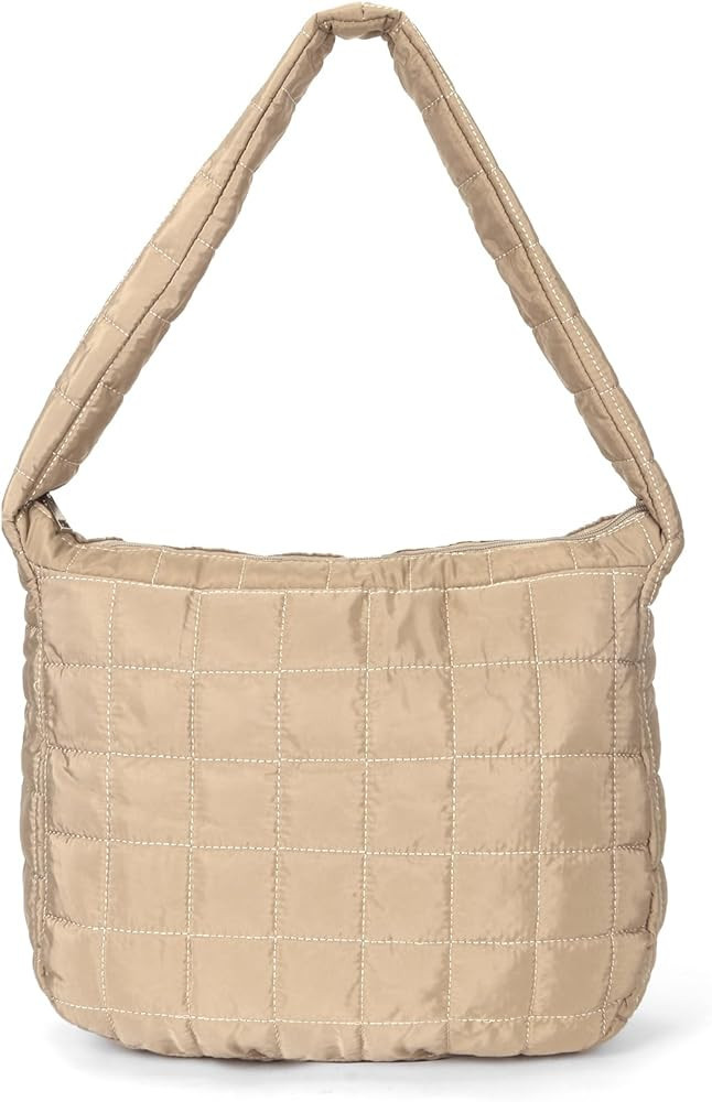 YFGBCX Quilted Tote Bags for Women Lightweight Quilted Padding Shoulder Bag Down Cotton Padded La... | Amazon (US)