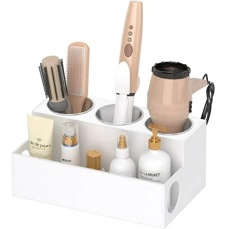 NIUBEE Hair Tool Organizer, Acrylic Hair Dryer and Styling Tool Holder, Bathroom Countertop Blow ... | Walmart (US)