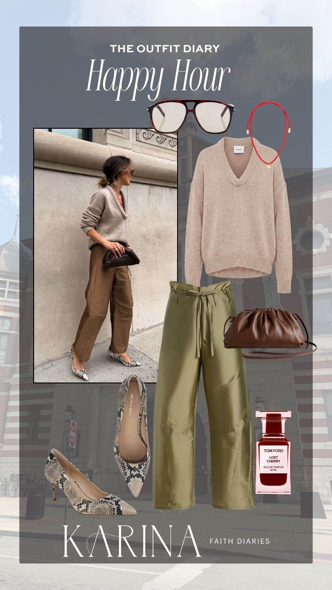 Taffeta Pants | Look 1: For days that don’t stop at 5 🤎✨ 

There’s something I love about an outfit that never asks you to change. This one is polished enough for daytime plans, elevated enough for dinner, and effortless from start to finish 🙌🏽 

Size 1 on pants and xs on sweater (both got a bit oversized)

#LTKgrwm #LTKootd #LTKOver40