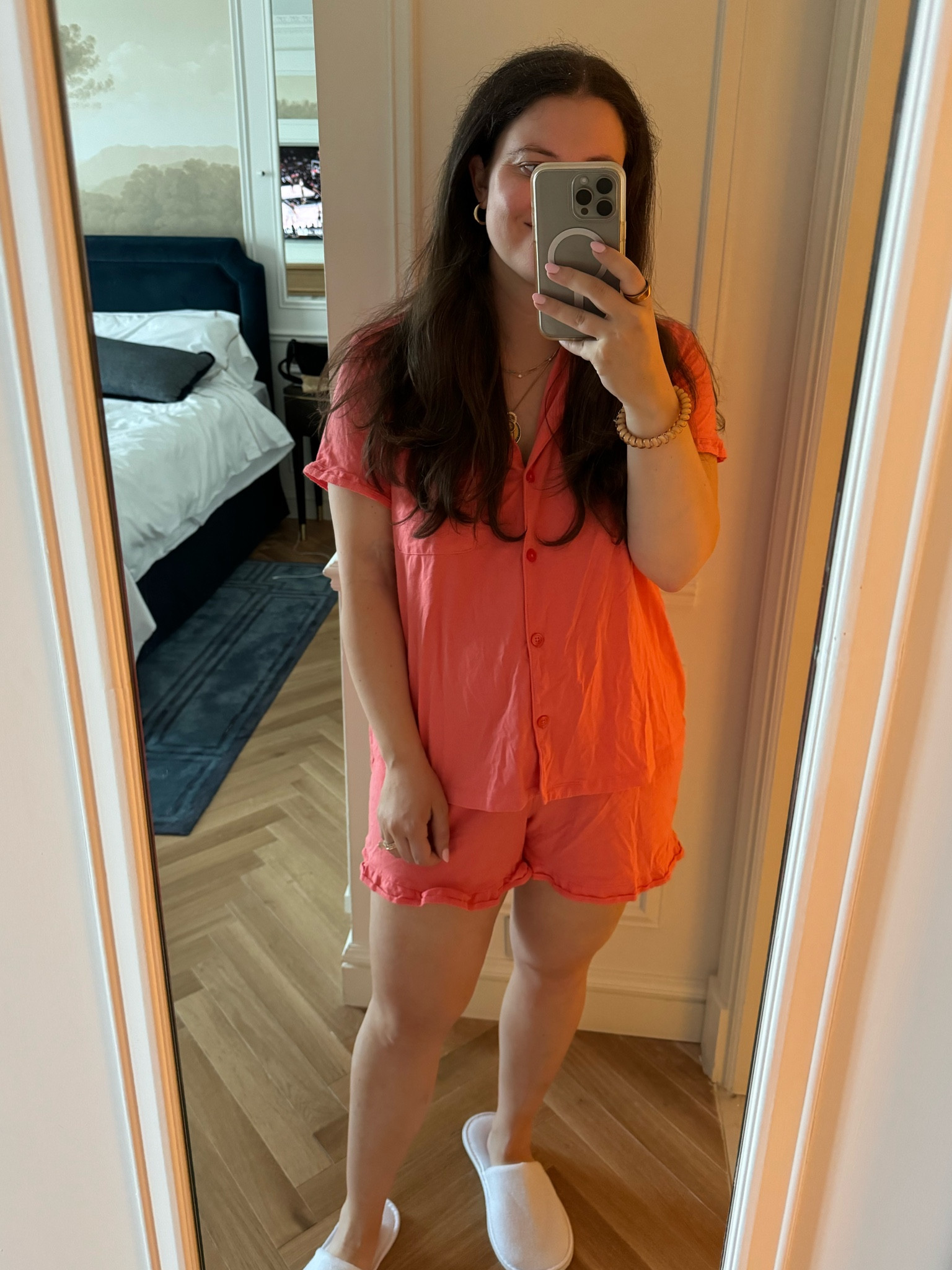 The BEST set of summer PJs! I’m wearing L for a bigger fit.