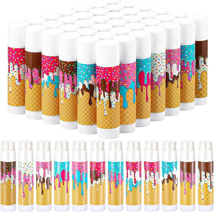 Maxcheck 48 Pcs Ice Cream Drip Lip Balm Bulk Baseball Ice Cream Drip Gift Set Sport Party Goodie ... | Amazon (US)