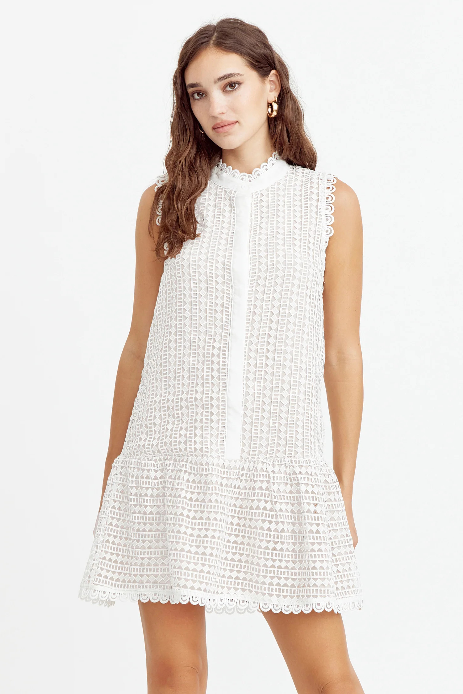 Charlotte Shirt Lace Dress | Adelyn Rae