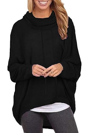 ZANZEA Women's Batwing Sleeve Off Shoulder Loose Oversized Baggy Tops Sweater Pullover Casual Blo... | Amazon (US)