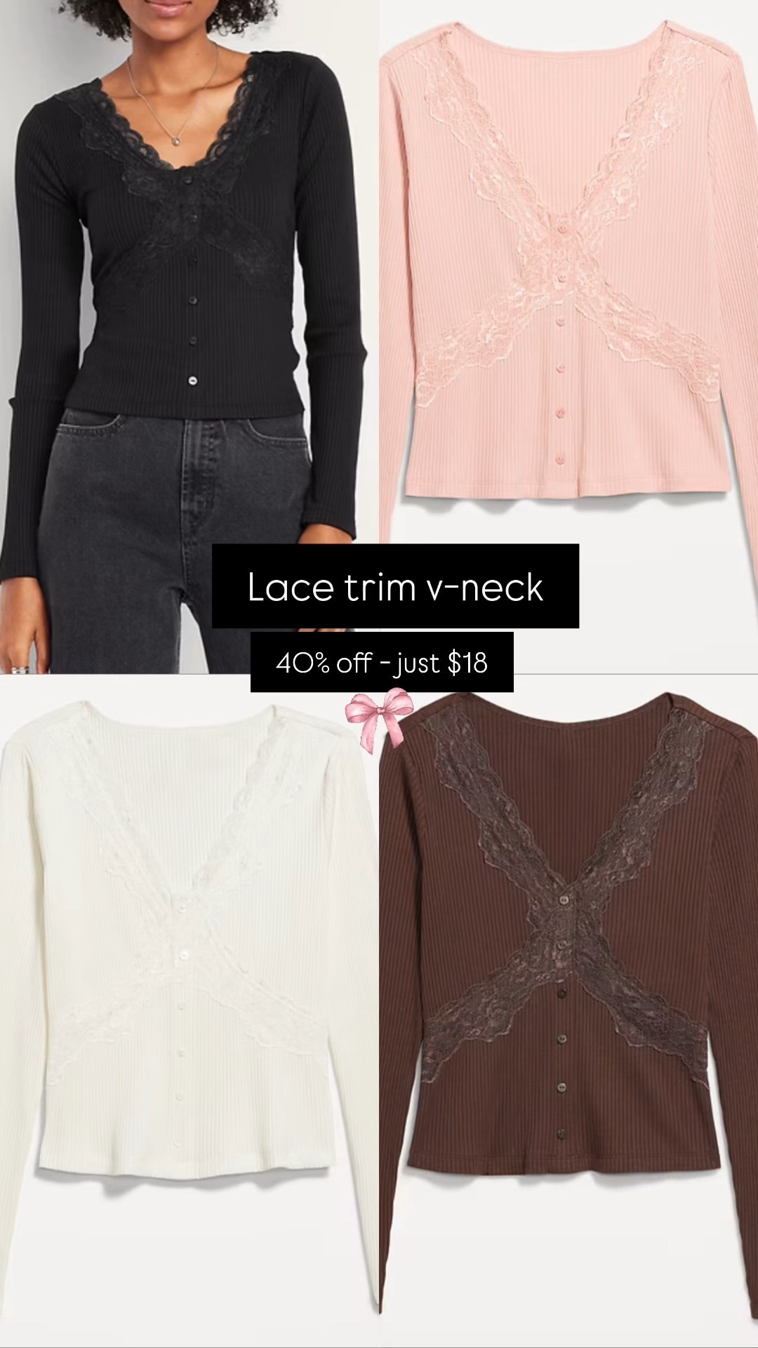 Pretty lace trim details on this chic everyday top. Ordered size xs
40% off. Now $18

#LTKFindsUnder50 #LTKSaleAlert #LTKHoliday