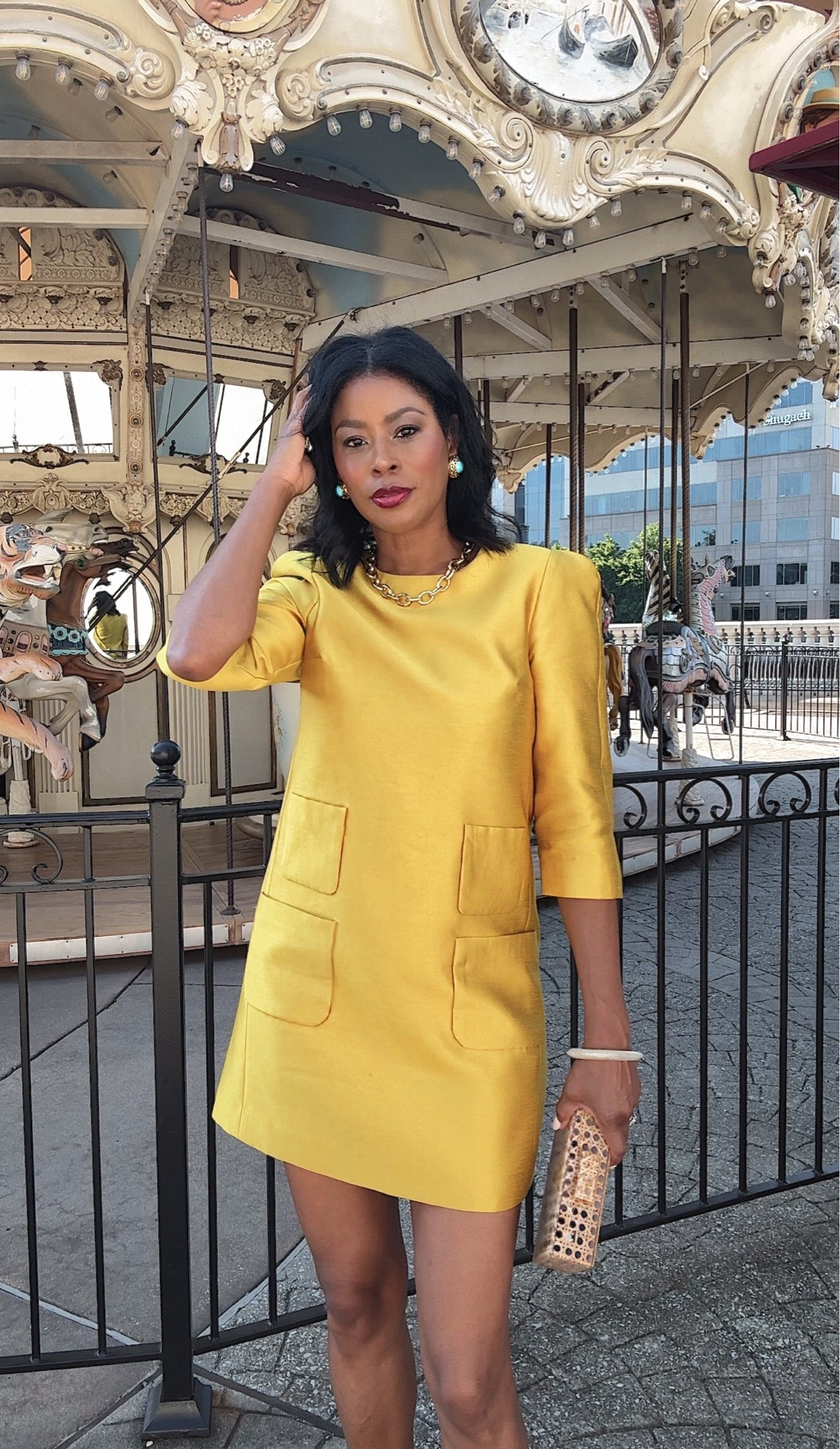 A little color. A lot of timelessness in @tuckernuck.

#LTKootd #LTKOver40 #LTKSeasonal