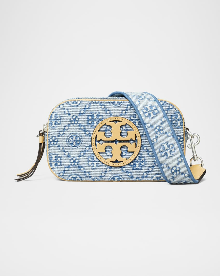 Miller Mini T Monogram Denim Crossbody Bag | Neiman Marcus