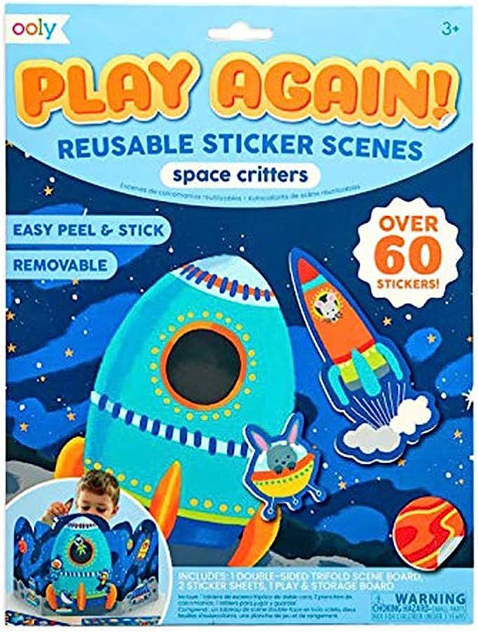 OOLY, Play Again! Reusable Sticker Scenes: Space Critters | Amazon (US)