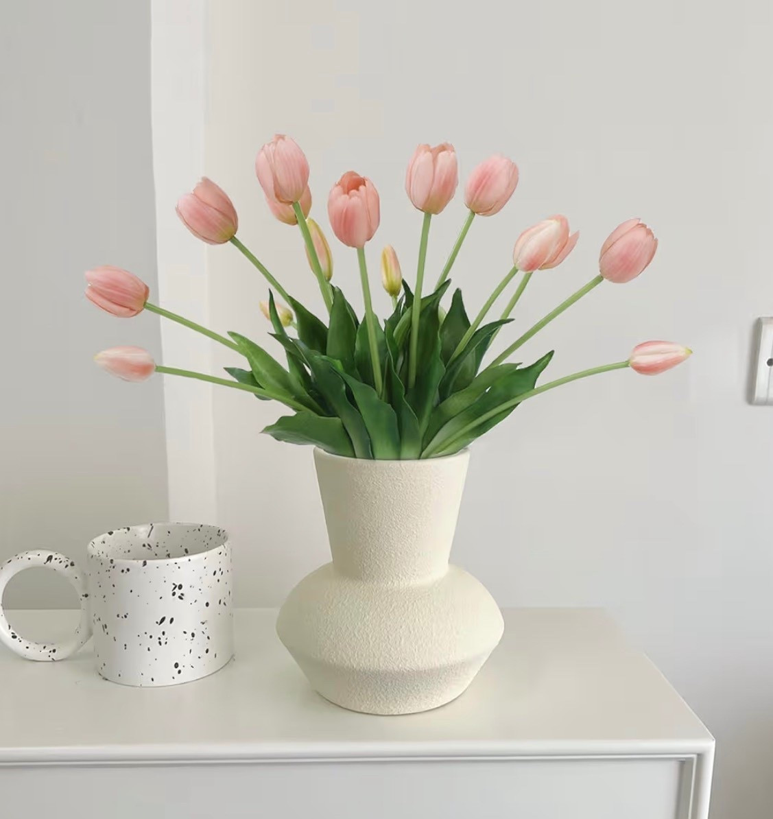 15 Pcs Fall Pink Artificial Tulips Fake Flowers, Premium Latex Lifelike Texture, UV Resistant Waterproof Faux Tulip Bouquets with Snap-on Petals for Outdoor, Home, Wedding Decor

#LTKdayinmylife #LTKSeasonal #LTKHome