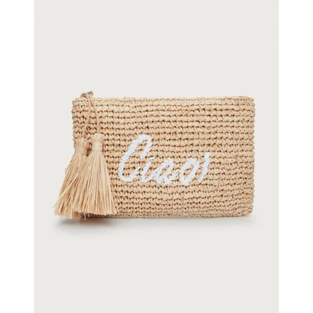 Ciao! Raffia Pouch | The White Company (US & CA)