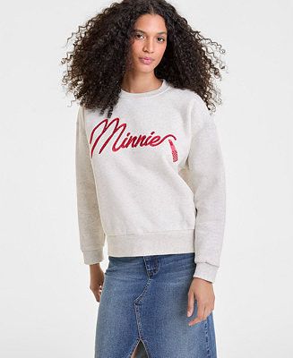 Disney | Macy's Women's Minnie Mouse Sweatshirt Embellished with Crystals by Swarovski®, Macy's ... | Macy's