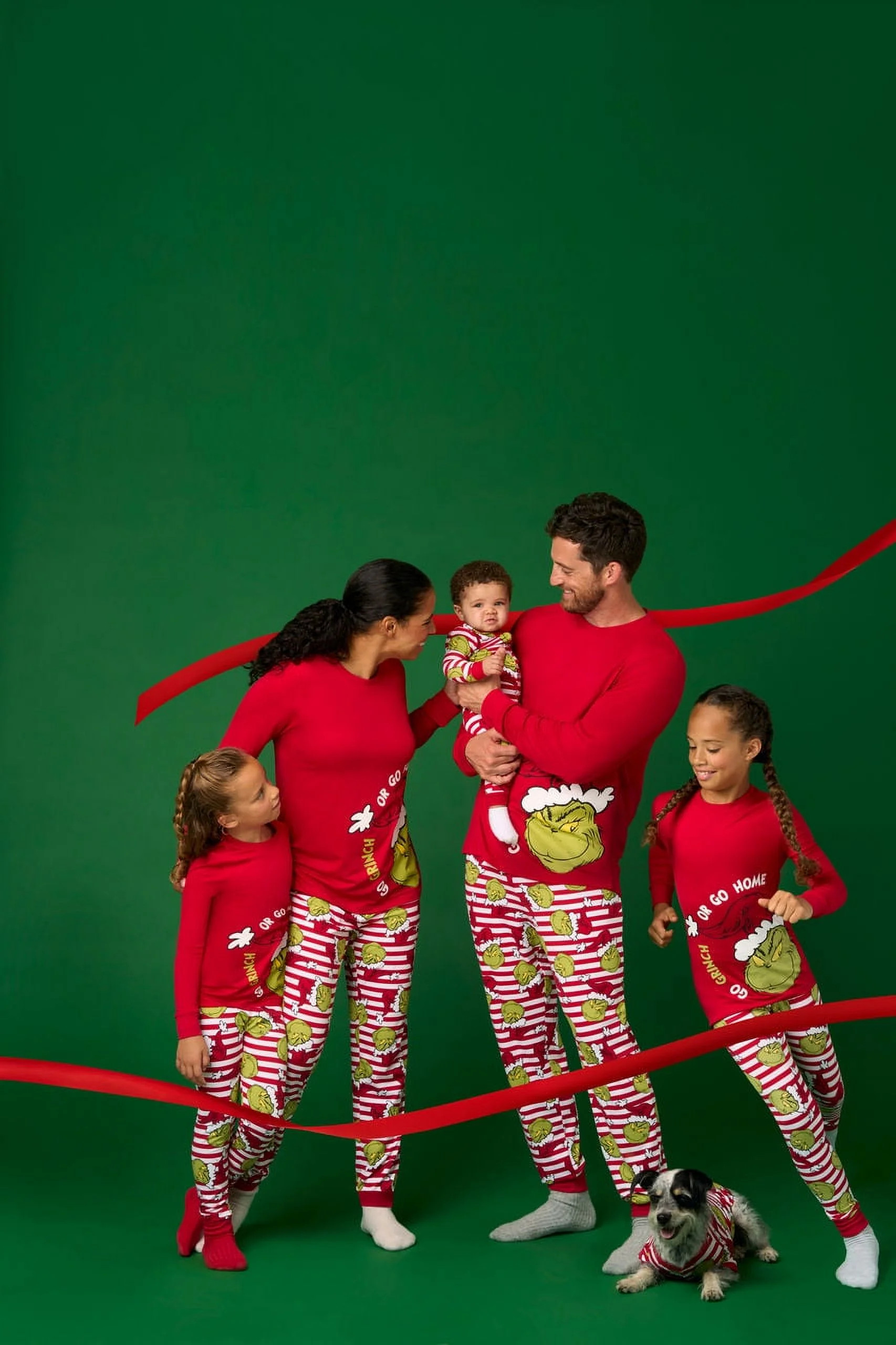 Dr. Seuss Unisex Infant Grinch Matching Family One-Piece Pajama Set, Sizes 6M-18M - Walmart.com | Walmart (US)