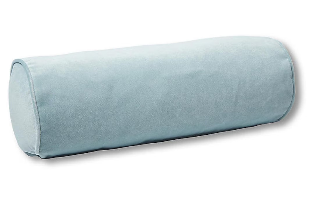 Velvet Bolster Cover Light Blue Designer Panel High End Sky All Size Available Cushion Lumbar Pil... | Etsy (US)